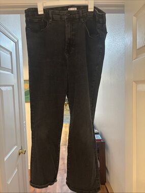 Good American Jeans Good Legs Straight Black Size 20